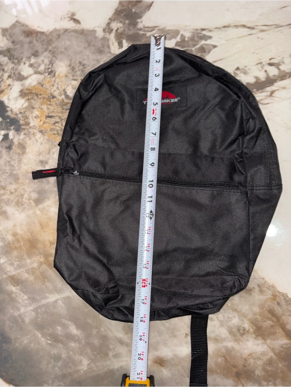 s Black Men's Everyday Backpack with Front Zip Pocket